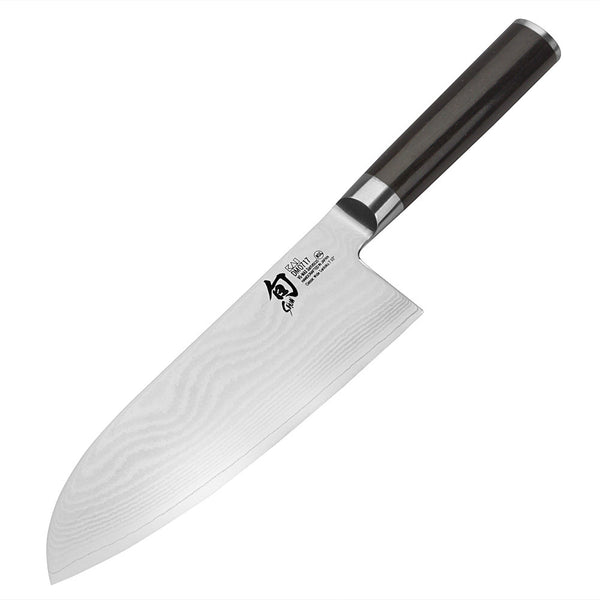 Buy online & save Shun Classic Wide Santoku Kitchen Knife 18cm |Shun |BEON.COM.AU Shun Classic Santoku Kitchen Knife 18cm Model Number DM-0702   Shun Classic Knives have taken over 50 Years of manufacturing processes to form the perfect knife that it is. The clad-steel blade that is rust free with 16 layers of high carbon stainless steel clad onto each side of a VG10 'supe... Shun at BEON.COM.AU