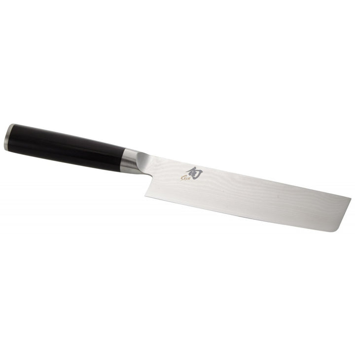 Buy online & save Shun Classic Nakiri Knife 16.5cm - Left Handed |Shun |BEON.COM.AU Shun Classic Nakiri Knife 16.5cm - Left Handed  Model Number DM-0733 Shun Classic Knives have taken over 50 Years of manufacturing processes to form the perfect knife that it is. The clad-steel blade that is rust free with 16 layers of high carbon stainless steel clad onto each side of a VG10 &#3... Shun at BEON.COM.AU
