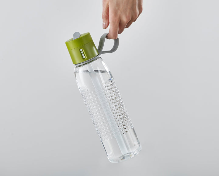 Buy online & save Dot Active Water Bottle | BEON.COM.AU  Track your daily hydration goals with this cleverly designed water bottle. The lid displays a new dot each time you refill so you can easily keep count of the number of bottles you drink.  Leakproof lid records number of bottles drunk New dot appears every time you refill and close lid Made from... Joseph Joseph at BEON.COM.AU