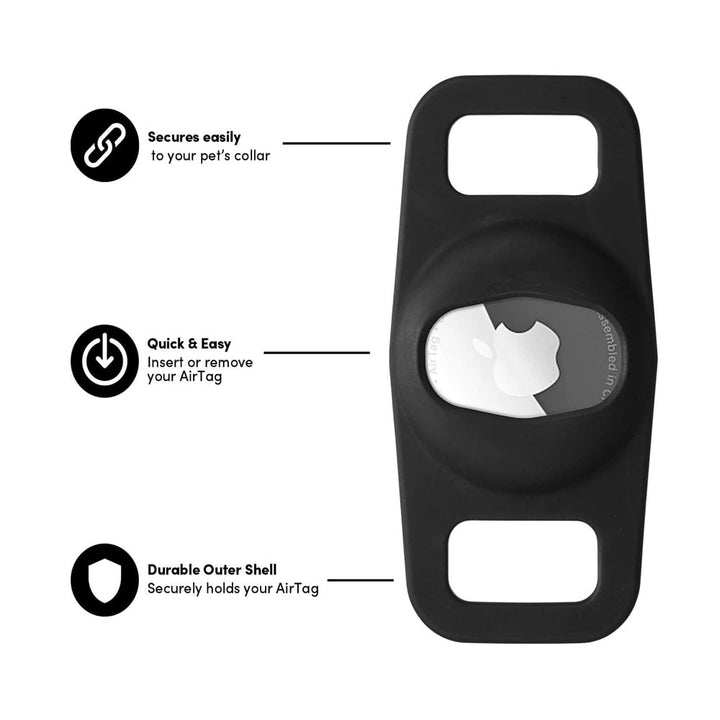 AirTag CASEMATE Case For Dog Collar Mount - Black CM046396 CASEMATE