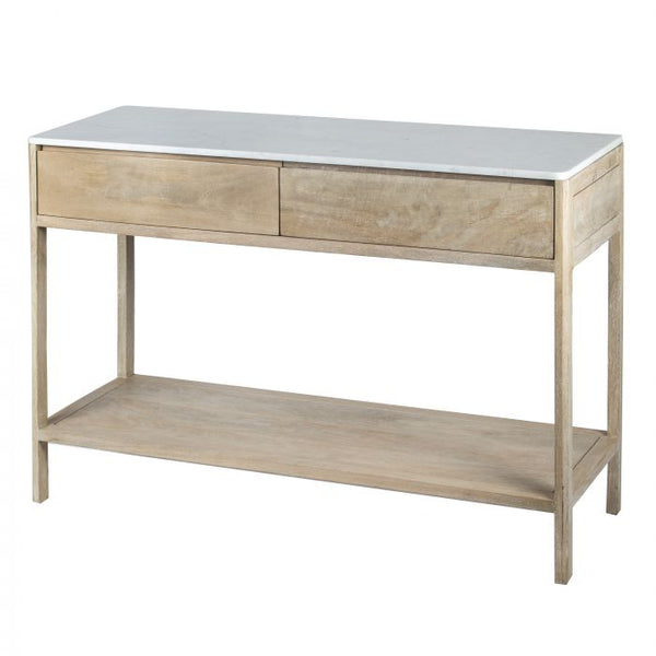 AMALFI Hemley Console Table White/Natural 120x40x80cm Amalfi offers diverse occasional furniture pieces, with styles to suit any setting.The range includes coffee tables, side tables, console tables, accent chairs, bed heads, shelves, entertainment units,