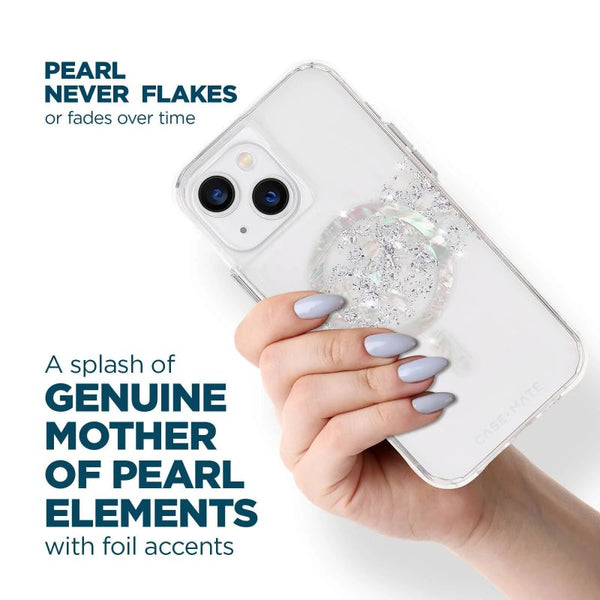 iPhone 14 (6.1") CaseMate Touch Of Pearl Rugged Case W/Magsafe - Pearl/Foil CM049158 Casemate