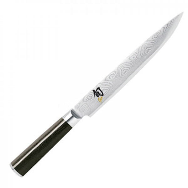 Buy online & save Shun Classic Slicing Knife 30.5cm |Shun |BEON.COM.AU Shun Classic Slicing Knife 30.5cm Model Number DM-0745 Shun Classic Knives have taken over 50 Years of manufacturing processes to form the perfect knife that it is. The clad-steel blade that is rust free with 16 layers of high carbon stainless steel clad onto each side of a VG10 'super steel&... Shun at BEON.COM.AU