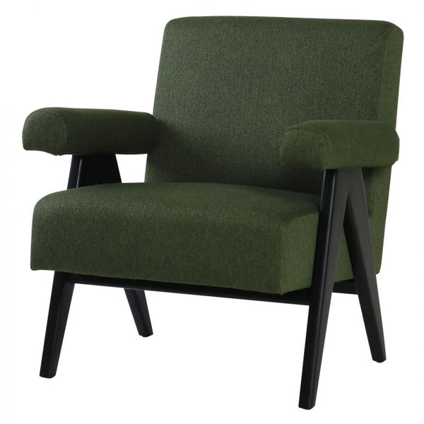 Amalfi Hearst Chair Green/Black 70.5x75x78.5cm Amalfi’s beauty centres on its diversity – there are unique pieces to suit every taste.Decorative chairs are great for enriching any space.This Hearst Chair is both stylish and practical.Made from rubber wood