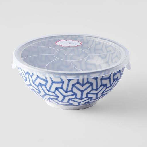 Save on Lidded Bowl 16cm / Herringbone Pattern Made in Japan at BEON. The Indigo Ikat collections are designed and made at the San Kiln in Gifu prefecture, Japan.16cm diameterMade of 'Minoyaki' porcelain, fired at a high temperature and hand finished at the San kiln in Gifu prefecture, Japan. A selection of traditional Japanese Ikat patterns come to life in a bold and bright indigo blue. Local designers collaborate with the San Kiln to bring their ideas to life. This popular kiln is a hive of activity and b