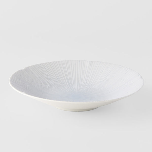 Shallow Bowl 24.5cm / Tsubaki Ice White Glaze