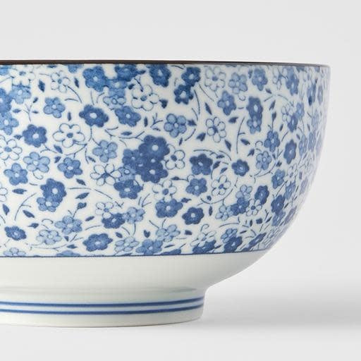 Udon Noodle Bowl 16cm / Daisy Pattern Glaze