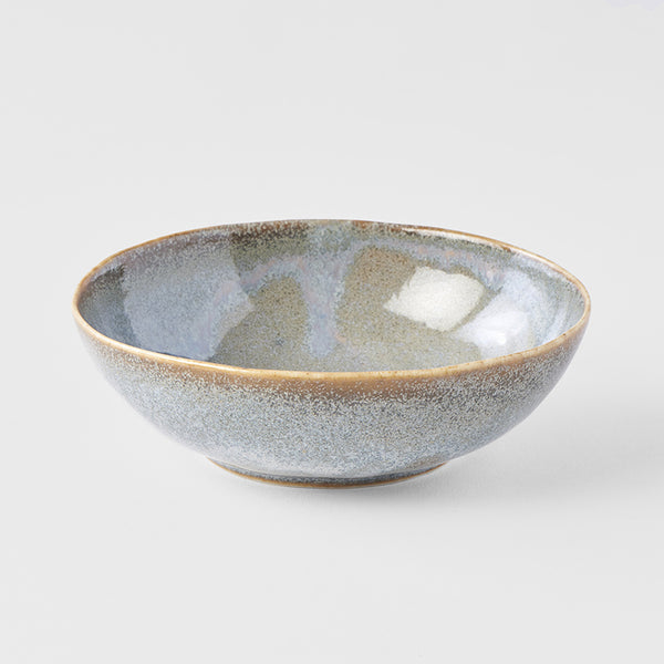 Save on Small Oval Bowl 14cm / Steel Grey glaze Made in Japan at BEON. The Steel Grey range is designed and made at the Taka kiln in Gifu prefecture, Japan.13 x 14cm diameter4cm heightMade of 'Minoyaki' porcelain, fired at a high temperature and hand finished at the Taka kiln in Gifu prefecture, Japan. The Steel Grey range features tones blue and grey, similar to that of a stormy sky. Each piece has a unique powdered pattern determined by its position in the kiln during the firing process. Focusing on simpl