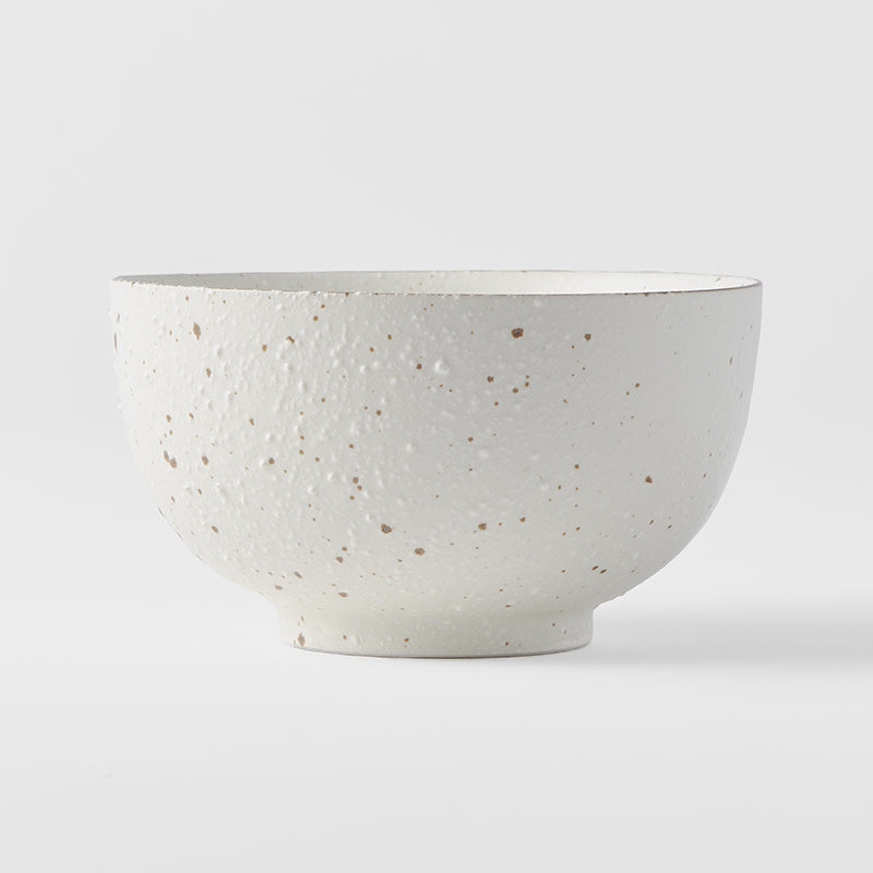 Save on Small Bowl 13cm / Flecked Glaze Made in Japan at BEON. The Flecked range is designed and made at the San Kiln in Gifu prefecture, Japan.13cm diameter7cm heightMade of 'Minoyaki' porcelain, fired at a high temperature and hand finished at the San kiln in Gifu prefecture, Japan. Each piece is uniquely patterned due to the firing technique. Local designers collaborate with the San Kiln to bring their ideas to life. This popular kiln is a hive of activity and busily produces items of every shape, colour