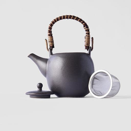 Save on Teapot 500ml / Craft Black Glaze Made in Japan at BEON. The Craft Black range is designed and made in Gifu prefecture, Japan.11.5cm height500ml capacityMade of 'Minoyaki' porcelain and hand finished in Gifu prefecture, Japan. Slight irregularities in size, glaze and texture reflect the artisan nature of the product and are embraced. General information & care instructions Our tableware is food safe and can, with some care, be used in the oven, microwave and dishwasher. Sudden changes in temperature