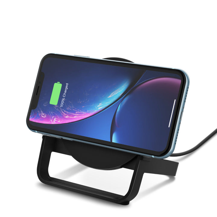 BELKIN BOOSTCHARGE Wireless Charging Stand 10W (AC Adapter Not Included) - Black WIB001BTBK Belkin