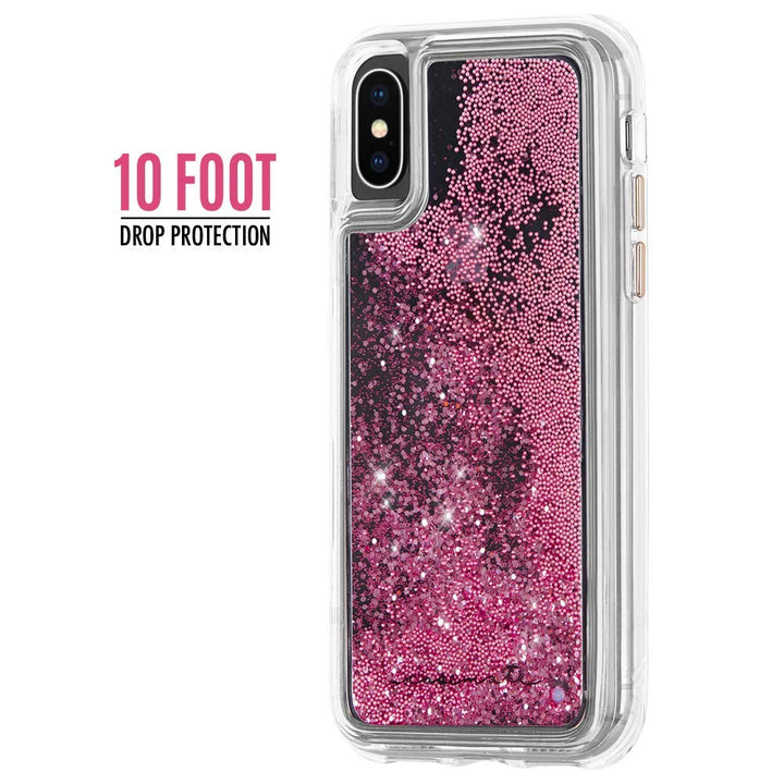 IPHONE XS/X CASEMATE WATERFALL GLITTER CASE - ROSE GOLD CM037708 Casemate