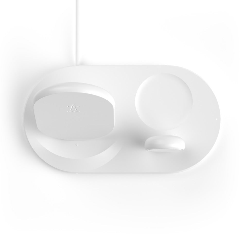 Apple Devices BELKIN BOOST CHARGE 3-in-1 Wireless Charger - White WIZ001auWH Belkin