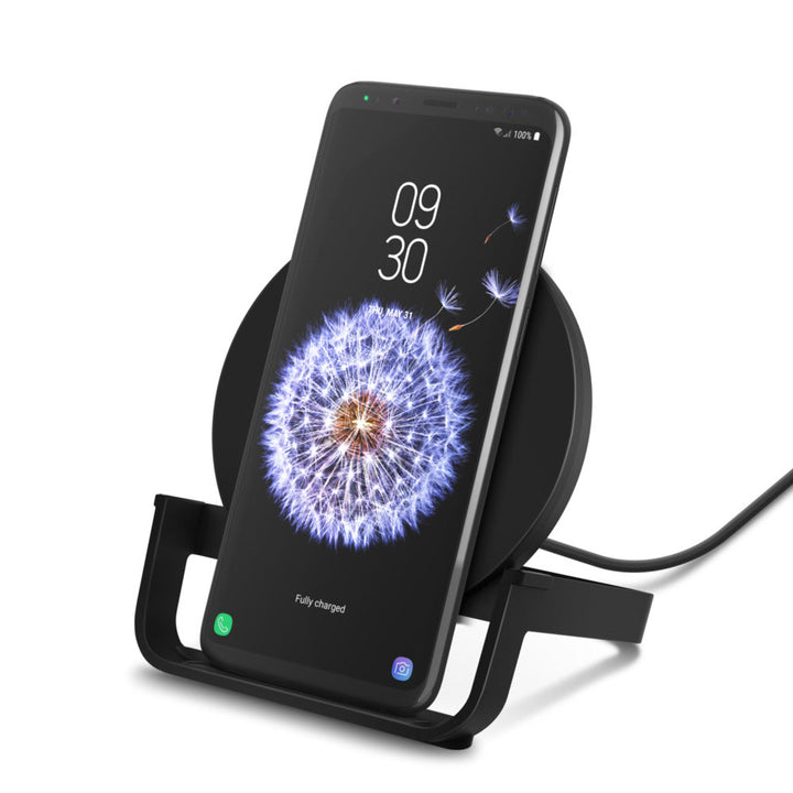 BELKIN BOOSTCHARGE Wireless Charging Stand 10W (AC Adapter Not Included) - Black WIB001BTBK Belkin