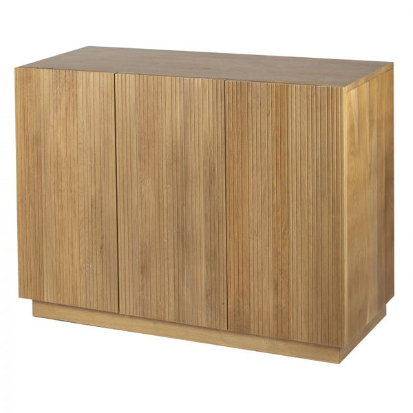 Grand Designs Bright 3 Door Cabinet Natural 120x42x83cm Grand Designs More Information Color : Natural Size : 120x42x83cm Material Composition : Made from Solid Oak/ Oak Veneer/ MDF. Extra Features : Handmade/In house design Country Of Origin : Made in Vi