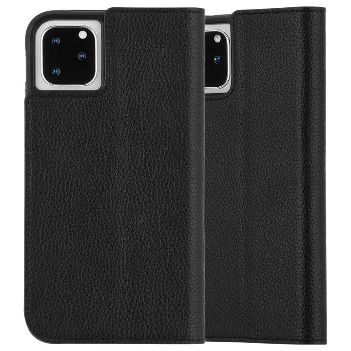 iPhone 11 Pro (5.8") CaseMate Leather Wallet Folio Case - Black CM039500 Casemate