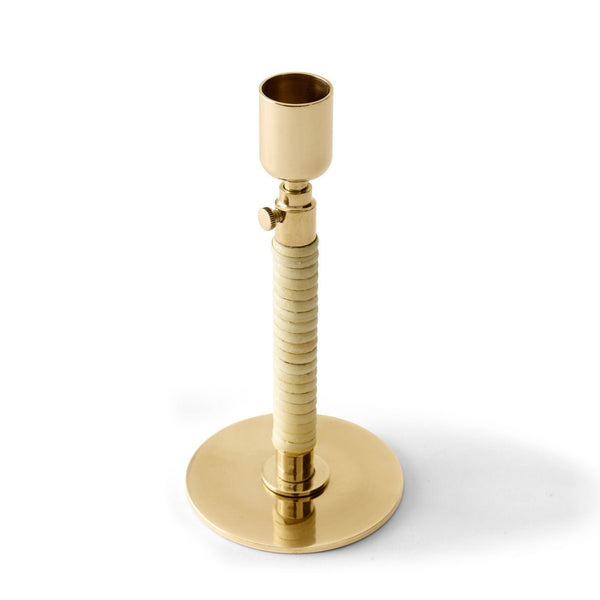 Duca Candle Holder - Polished Brass