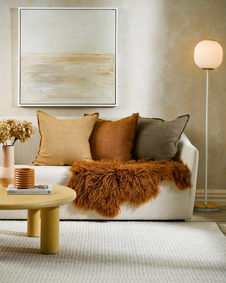 Meru Tibetan Lamb Hide Bring a warm and cosy feel to a room with the impossibly soft texture of Tibetan lamb fur. Gorgeously shaggy with a natural curl, our Meru hide adds sumptuous texture and an element of nature into your space. This restful silver ton