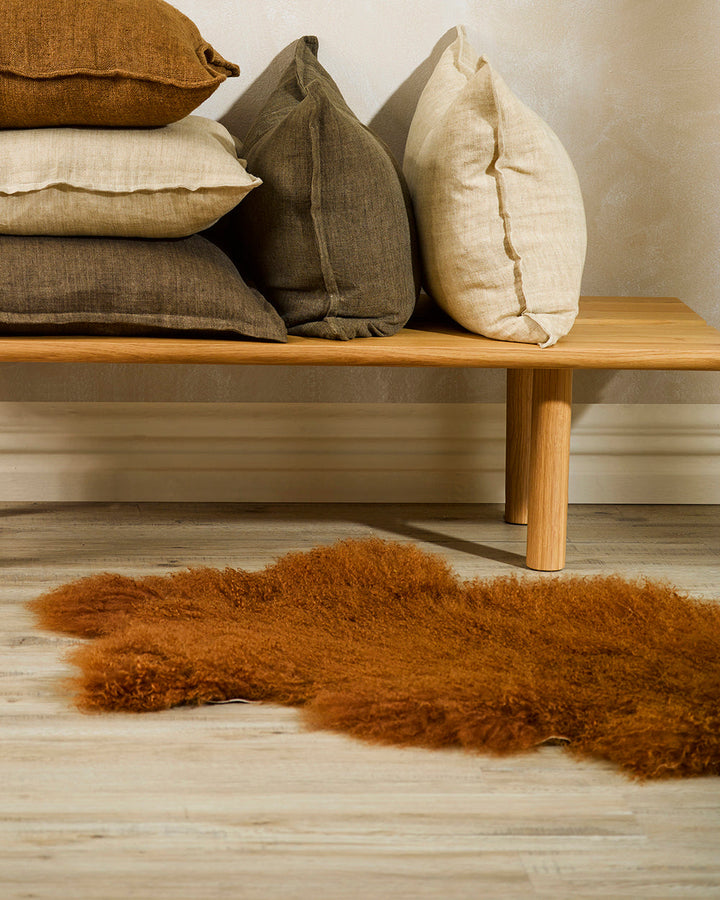 Meru Tibetan Lamb Hide Bring a warm and cosy feel to a room with the impossibly soft texture of Tibetan lamb fur. Gorgeously shaggy with a natural curl, our Meru hide adds sumptuous texture and an element of nature into your space. This restful silver ton