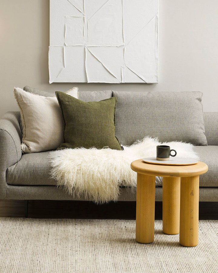 Meru Tibetan Lamb Hide Bring a warm and cosy feel to a room with the impossibly soft texture of Tibetan lamb fur. Gorgeously shaggy with a natural curl, our Meru hide adds sumptuous texture and an element of nature into your space. This restful silver ton