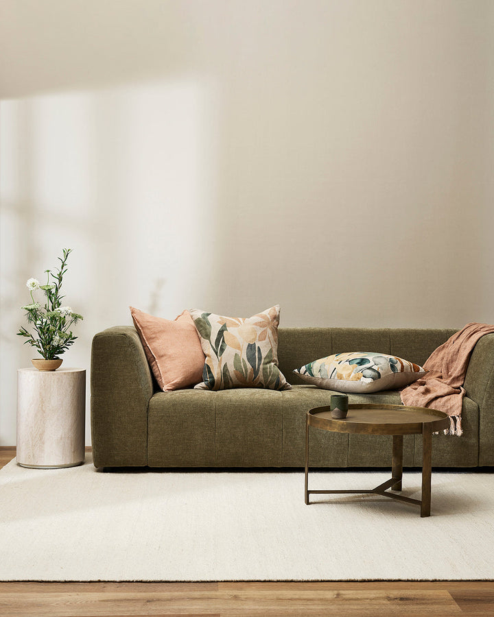 Millhouse Throw Handwoven using linen fibres that have been carefully batch-dyed to our specifications, the Millhouse’s minimal design and natural, earthy tone adds a sense of timeless elegance to spaces. Rich in character and texture, each piece is finis