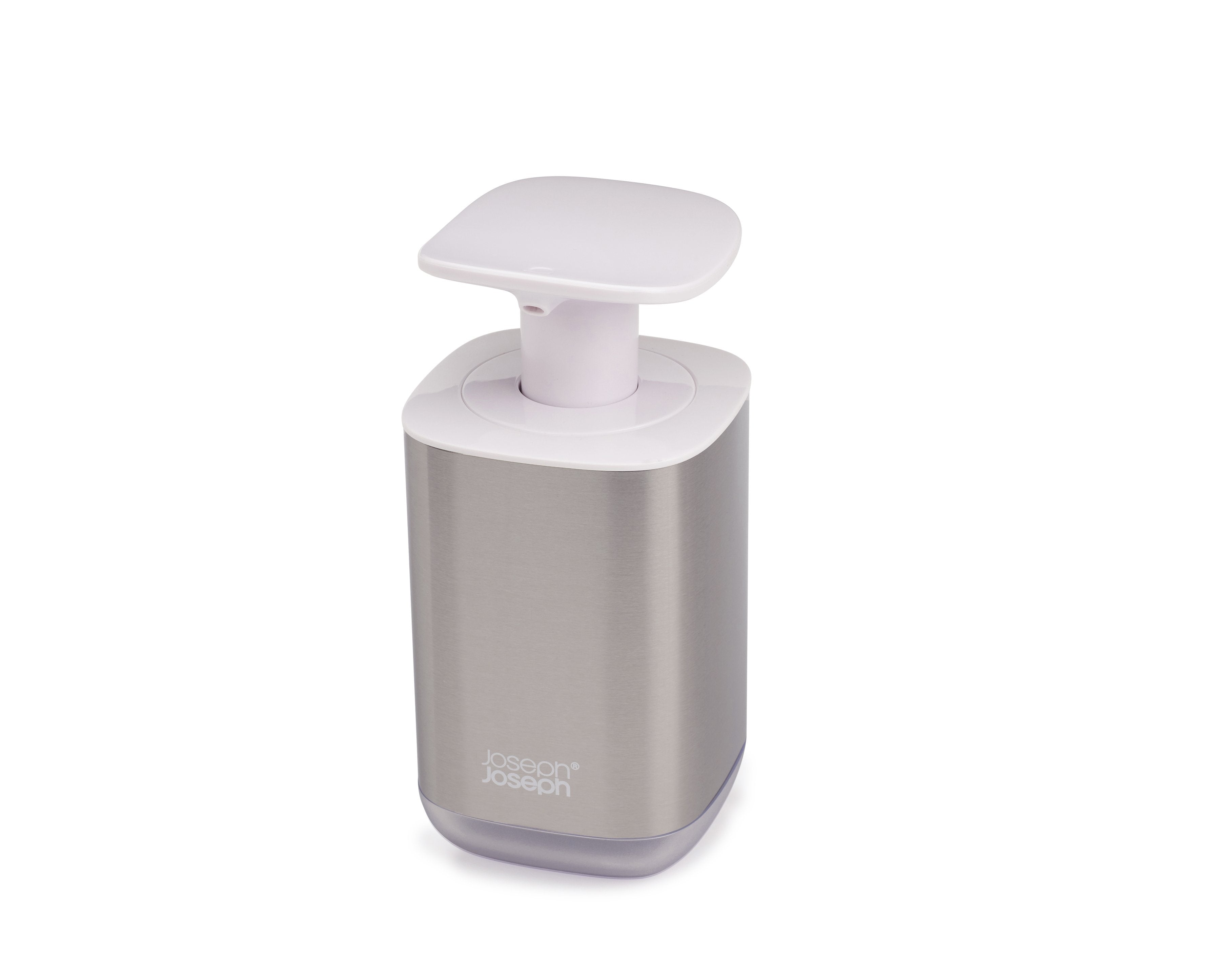 BEON.COM.AU  This clever soap dispenser can easily be operated with your wrist or forearm when your hands are messy.  Large easy-push pump head Push with wrist for optimum hygiene Transparent window for checking fill level Non-slip base Suitable for all types of liquid hand soap  Specifications Care & us... Joseph Joseph at BEON.COM.AU