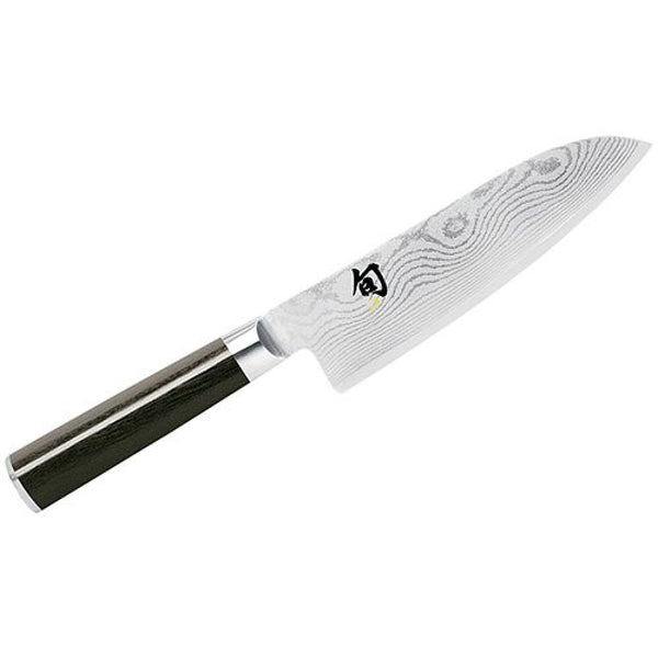 Buy online & save Shun Classic Santoku Kitchen Knife 12.5cm |Shun |BEON.COM.AU Shun Classic Santoku Kitchen Knife 12.5cm Model Number DM-0727 Shun Classic Knives have taken over 50 Years of manufacturing processes to form the perfect knife that it is. The clad-steel blade that is rust free with 16 layers of high carbon stainless steel clad onto each side of a VG10 'supe... Shun at BEON.COM.AU