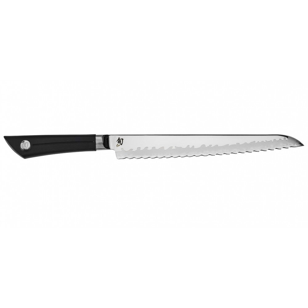 BEON.COM.AU Shun Sora Bread Knife 23cm Glide through freshly baked loaves of bread with the Shun Sora Bread Knife. High performance blades that is also easy to clean and maintain. The secure and comfortable grip as well as an exceptionally well balanced blade makes for incredible precision and control. Slici... Shun at BEON.COM.AU