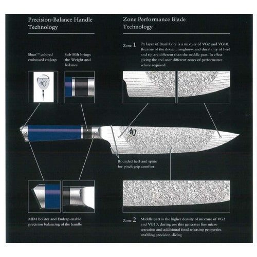 Buy online & save Shun Engetsu Santoku Knife 18cm |Shun |BEON.COM.AU Easily slice, dice, chop, and cut your food preparation ingredients with the Shun Classic Santoku Knife! This beautifully crafted knife is renowned for its unparalleled ability to slice, dice, and mince. Bearing just the right width, you can easily turn the blade on its side and load it up with i... Shun at BEON.COM.AU