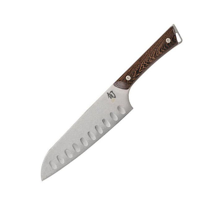 Buy online & save Shun Kanso Santoku Hollow Ground Knife 17.8cm |Shun |BEON.COM.AU The Shun Kanso Santoku Knife 18 cm is slightly smaller than a regular Santoku knife creating versatility and complete control for a precise and clean cut. Ideal for preparing meals from slicing vegetables to dicing herbs to cutting butter as well as a wide range of other foods. Cooks universally ... Shun at BEON.COM.AU