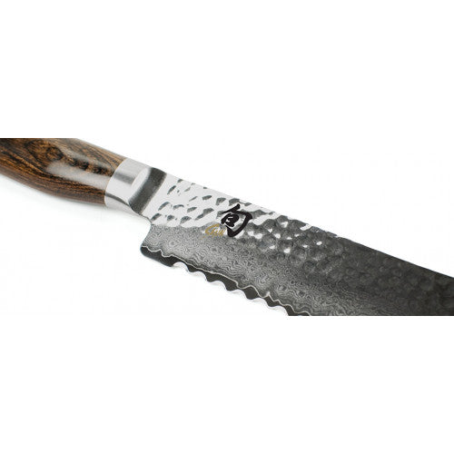 Buy online & save Shun Premier Bread Knife 22.9cm |Shun |BEON.COM.AU The Shun Premier Paring Knife is perfect for those small chopping tasks in the kitchen, the ideal kitchen prep knife. The Premier range of knives from Shun are made with the same high standard as all other Shun knives. Each knife will take 100 hand crafted steps to complete, giving you a much mor... Shun at BEON.COM.AU
