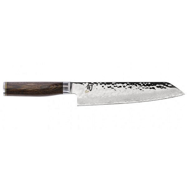 Buy online & save Shun Premier Kiritsuke Knife 20.3cm |Shun |BEON.COM.AU The Shun Premier Kiritsuke knife is a multipurpose knife that can easily slice and portion fish as well as chop through vegetables. The Premier range of knives from Shun are made with the same high standard as all other Shun knives. Each knife will take 100 handcrafted steps to complete, giving y... Shun at BEON.COM.AU