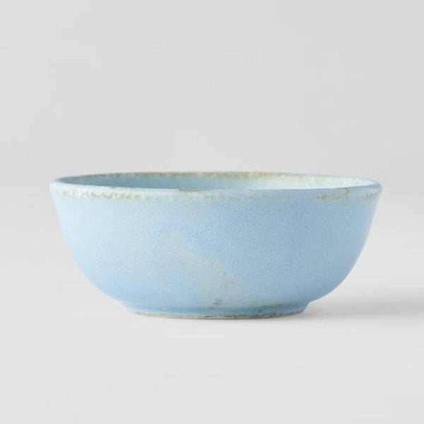 Save on Soda Blue Ramekin Made in Japan at BEON. 8.5cm diameter x 3.5cm height Ramekin in Soda Blue design The Soda Blue range features a soft pastel blue, highlighted by a gentle play of white. Each piece has a unique pattern determined by its position in the kiln during the firing process. The perfect size ramekin for sauces to accompany dumplings, spring rolls or your favourite sausage rolls. Handcrafted in Japan. Microwave and dishwasher safe.