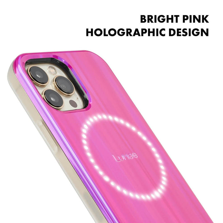 iPhone 13 Pro/13 (6.1) CASEMATE Halo LuMee Case - Hot Pink Volatage LM047816 Casemate