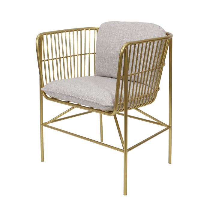 Amalfi Fabien Chair White 61x54x72.5cm Amalfi’s beauty centres on its diversity – there are unique pieces to suit every taste.Decorative chairs are great for enriching any space.This Fabien Chair is both stylish and practical.Made from metal and polyester