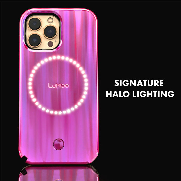 iPhone 13 Pro/13 (6.1) CASEMATE Halo LuMee Case - Hot Pink Volatage LM047816 Casemate