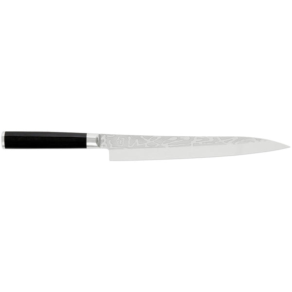 Buy online & save Shun Pro Sho Yanagiba Knife 24cm |Shun |BEON.COM.AU Shun knives have taken over 50 years of manufacturing processes to form the perfect knife that they are known to be. The clad-steel blade that is rust free with 16 layers of high carbon stainless steel clad onto each side of a VG10 "super steel" center - meaning the knife will retain it... Shun at BEON.COM.AU