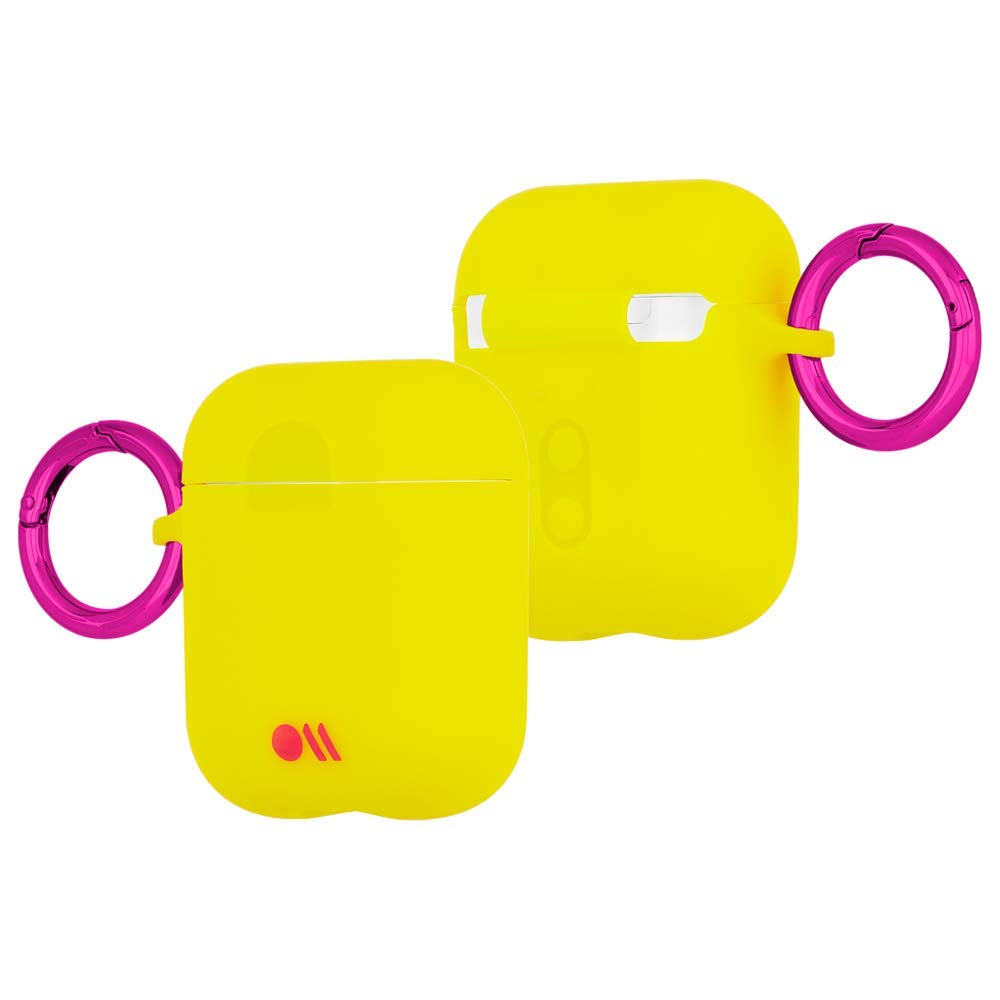 AirPods CASEMATE Neon Hook Ups Case and Neck Strap - Lemon Lime Yellow CM039238 Casemate
