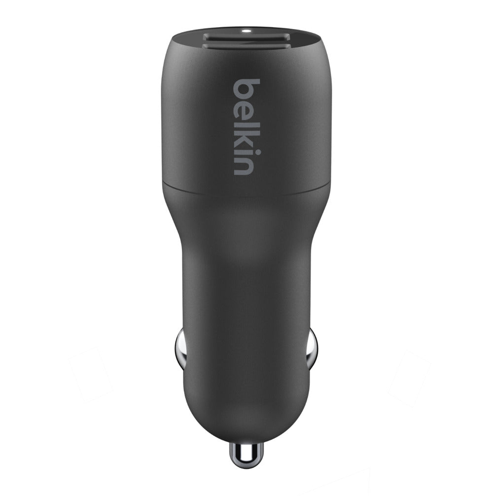 BELKIN BOOSTCHARGE Dual USB-A Car Charger 24W + USB-A to Lightning Cable CCD001bt1MBK Belkin